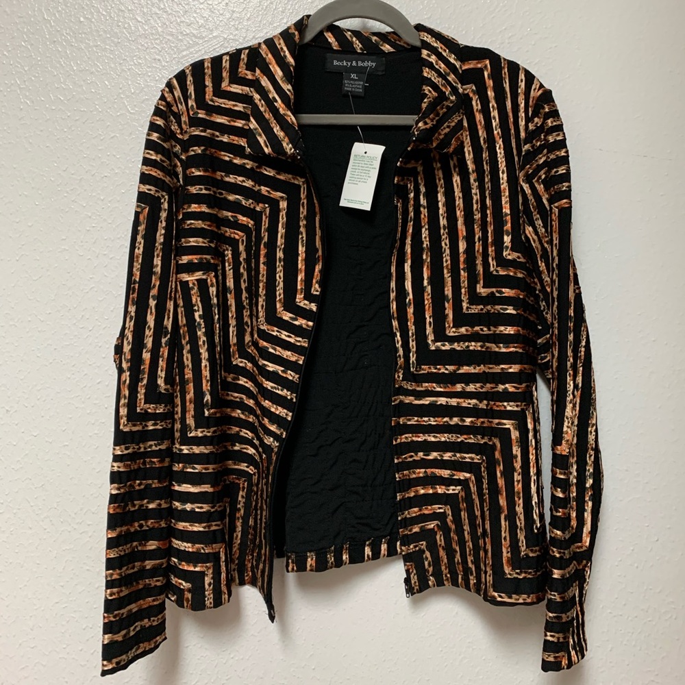 Becky & Bobby animal print jacket from Stein Mart